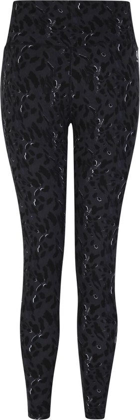 Dare 2b - Influential Dames Sportlegging - Zwart Motief - Maat 36