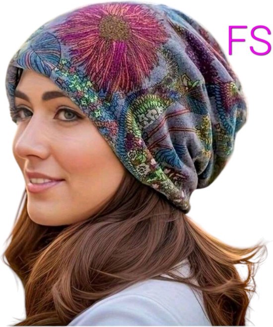 Frazimasho - Couvre-chef - 2-1 bandana hijab dame turban foulard - sans couvre-chef élastique Turban et écharpe - rouge - gris