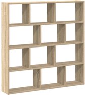 vidaXL - Wandschap - kubus - 12 - vakken - bewerkt - hout - sonoma - eikenkleurig