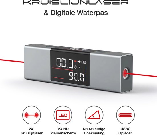 Foto: Jackmend professionele laserafstandmeter met 50 meter bereik