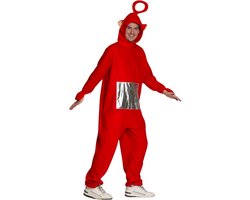 Partychimp Tv Figuren Kostuum voor Volwassenen Pluche Onesie Kinderfiguren Verkleedpak Carnavalskleding Heren Carnavalskleding Dames Verkleedkleding - Polyester - Rood - Uniseks - Onesie - Maat XL