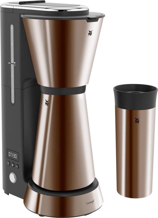 WMF KITCHENminis Thermo To Go Koffiezetapparaat 3-delig 750W 0.75L  Zwart/Brons | bol.com