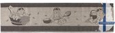 Jokipiin - Linnen muurbescherming voor in de sauna model man & vrouw donker - formaat 43 bij 160cm