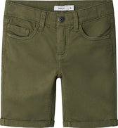 Name It kids jongens short SILAS Deep Lichen Green Slim Fit