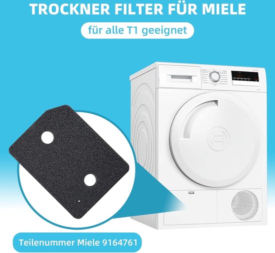 Miele Filtre BG de Socle a Peluches pour Sèche-linge PDR 300 HP et PDR 1108 HP