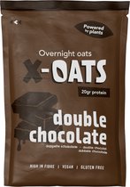 X-OATS Proteïne oats Ontbijtshake - Proteïneshake & Maaltijdshake - Vegan Glutenvrij Hoog in vezels - 20g Eiwit - 8-pack Double Chocolat