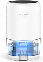 Modito Luchtontvochtiger PC-150 - 2-in-1 Luchtreiniger - Dehumidifier - 1000 ML - 280 ml/dag - Muisstil - Voor Slaapkamer / Badkamer / Kelder - Wit