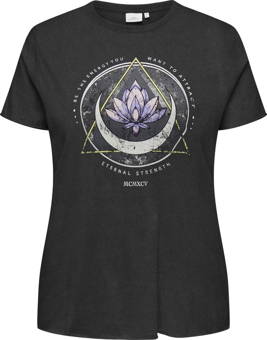ONLY CARMAKOMA - CARMIKO LIFE WASHED SS REG TEE JRS - Dames - T-shirts