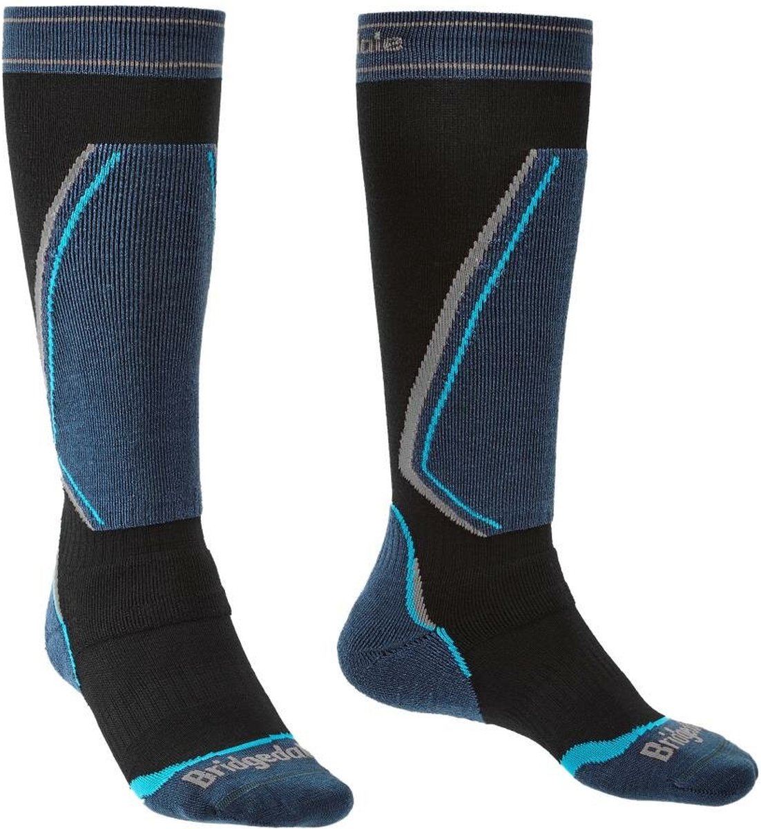 Bridgedale Ski Retro Fit Unisex (Maat - S, Kleur - Black/Steel)