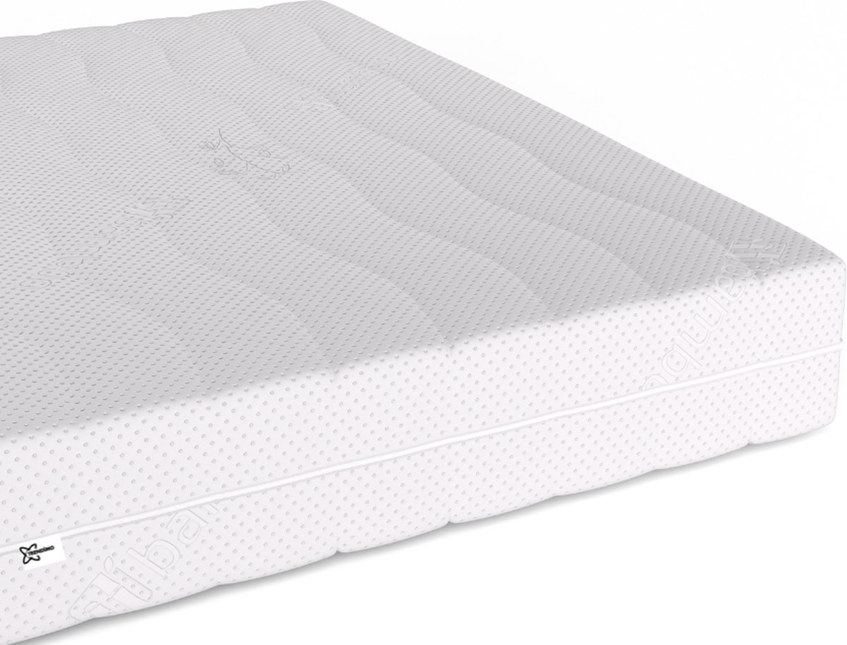 Trendimo Matras - 140x200 - 7 zones - koudschuim - premium plus tijk - 14 cm - Gemiddeld Wit