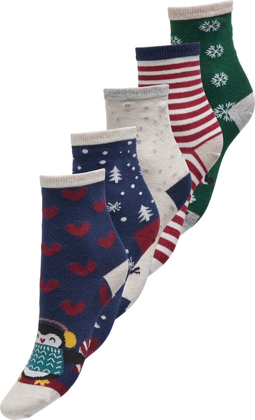 Only Onlchristmas 5 -pack Socks | Multicolour | Maat: One Size