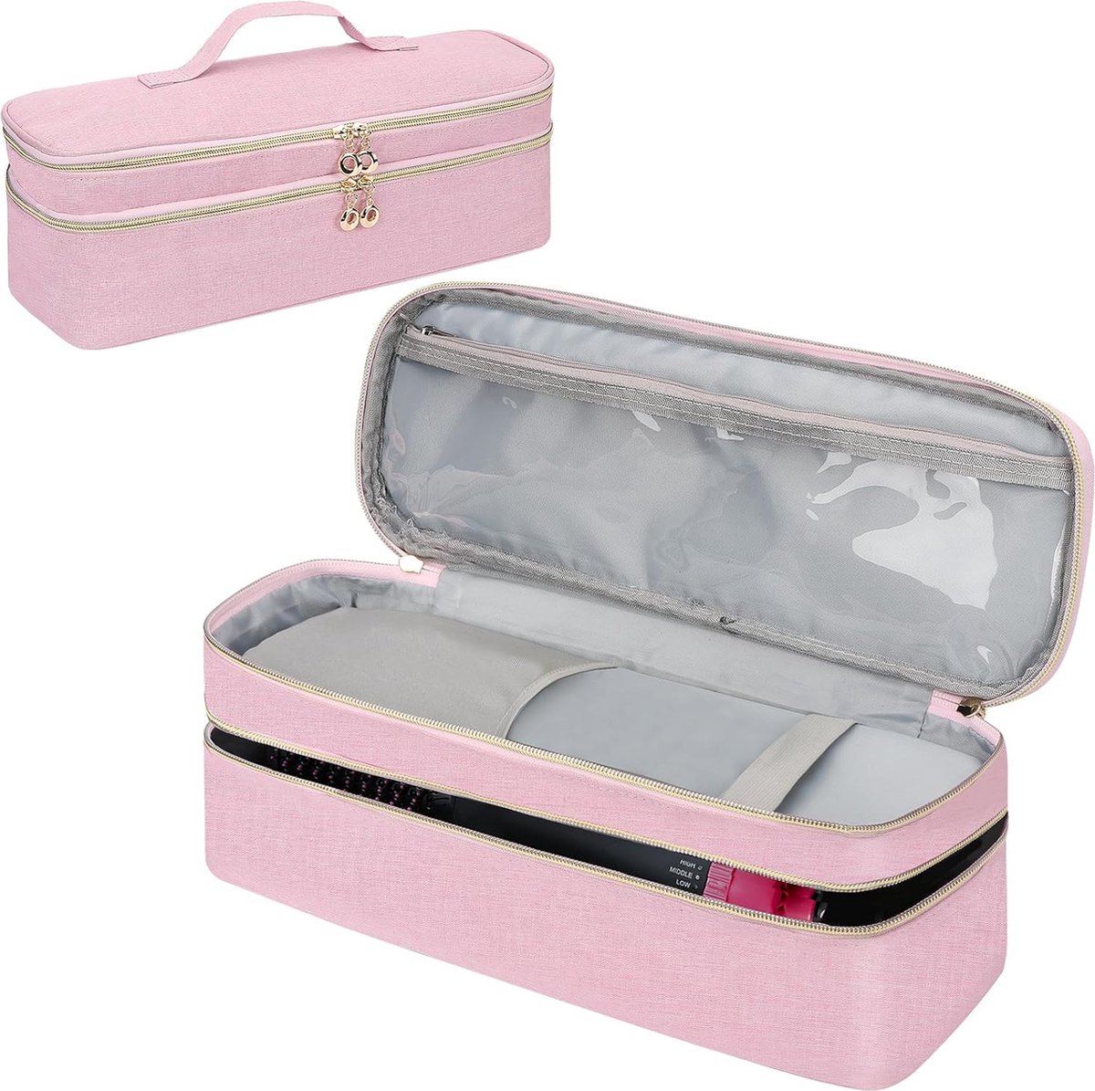 Lexium Kapperskoffer - Visagiekoffer - Make up koffer - Make up trolley - Kappers koffer - Beautycase - Cosmetica koffer - Kapperstas