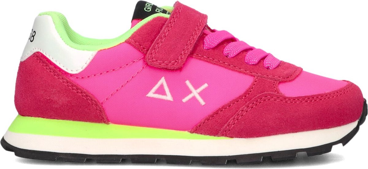 Sun68 Girls Ally Solid Lage sneakers Leren Sneaker Meisjes Roze