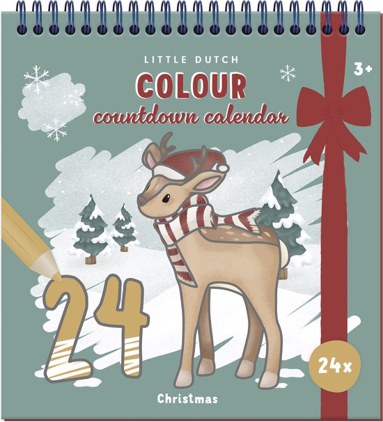 Little Dutch aftelkalender kleurboek