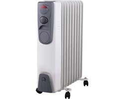 Lexium Olieradiator met Thermostaat - Elektrische kachel - Oliegevulde radiator - Olieradiator…