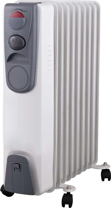 Lexium Olieradiator met Thermostaat - Elektrische kachel - Oliegevulde radiator - Olieradiator elektrisch - Olie radiator