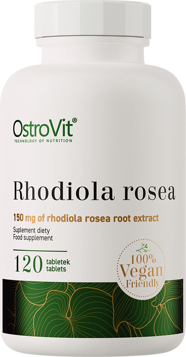 Goedkoopste Rhodiola Rosea - Rhodiola Rosea extract - Supplements - salidrosides - Laboratorium getest kwaliteit! - VEGE 120 tablets - OstroVit