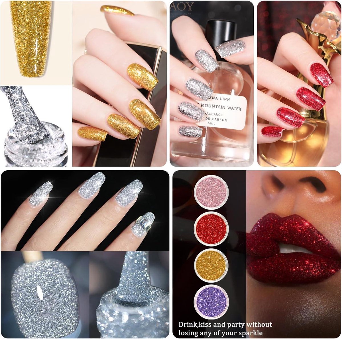 32 stuks knutselglitterset, kleurrijk glitterpoederset voor knutselen voor decoratie, papier, kaarten, nagelkunst, feest, doe-het-zelf