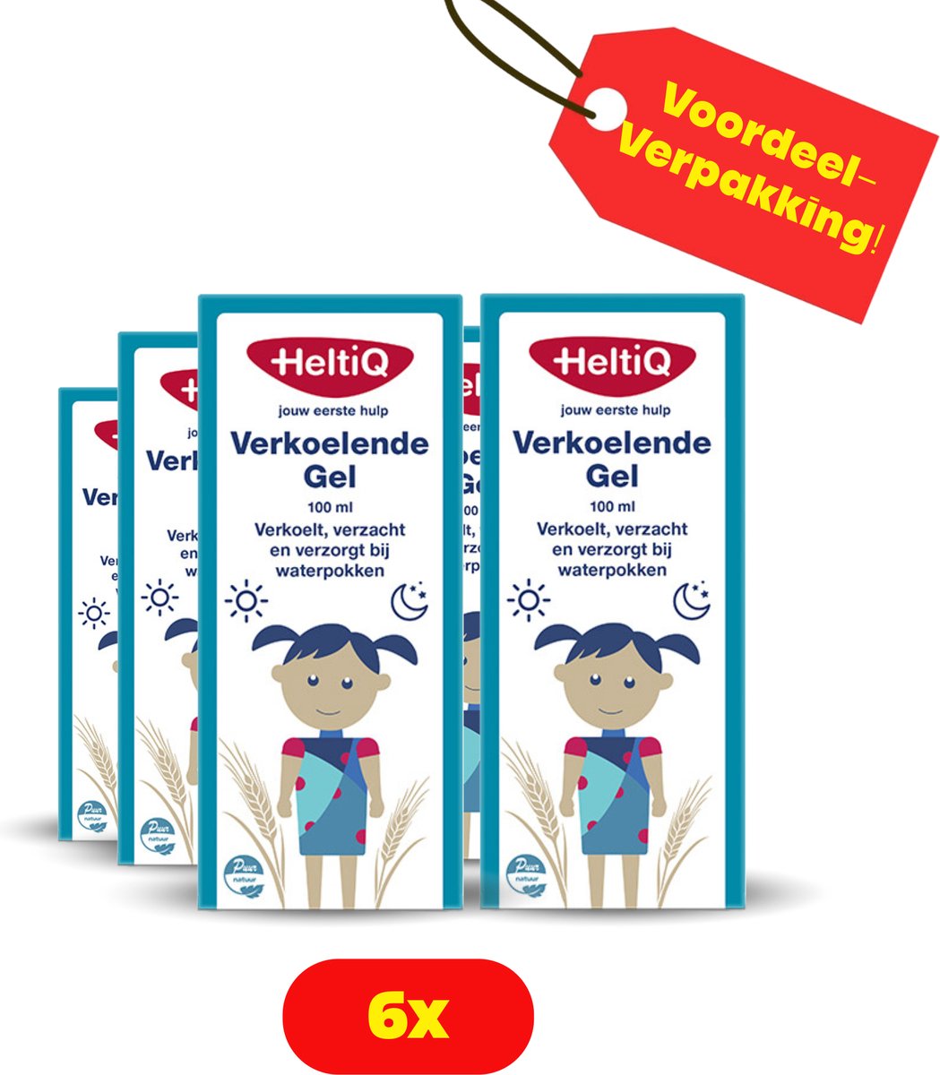 Goedkoopste 6 x HeltiQ Verkoelende Gel 100 ml - Voordeelverpakking!