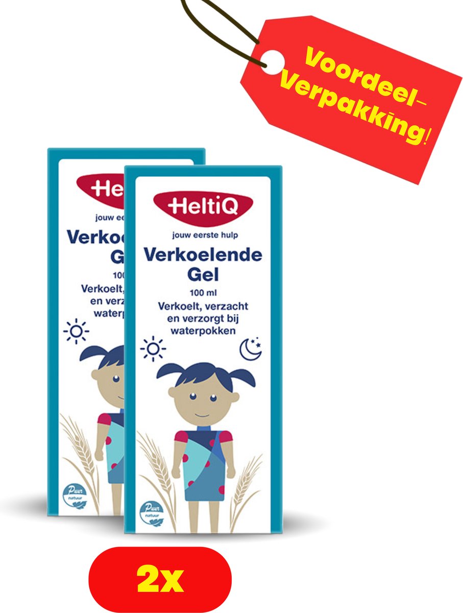 Goedkoopste 2 x HeltiQ Verkoelende Gel 100 ml - Voordeelverpakking!