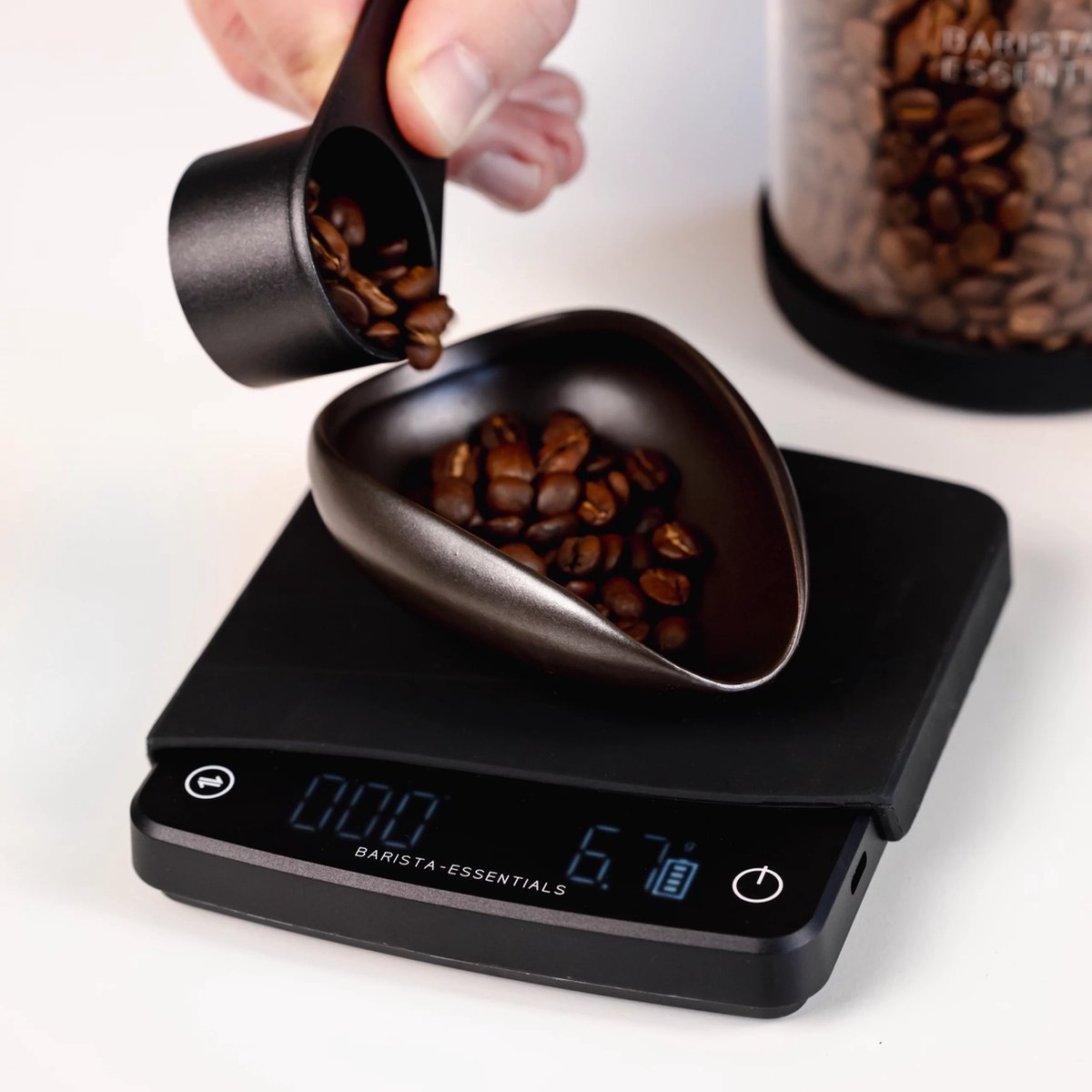 Koffie Weegschaal Met Auto Timer - 0,1 Gram Precisie - Barista Weegschaal – Espressomachine – Barista Essentials
