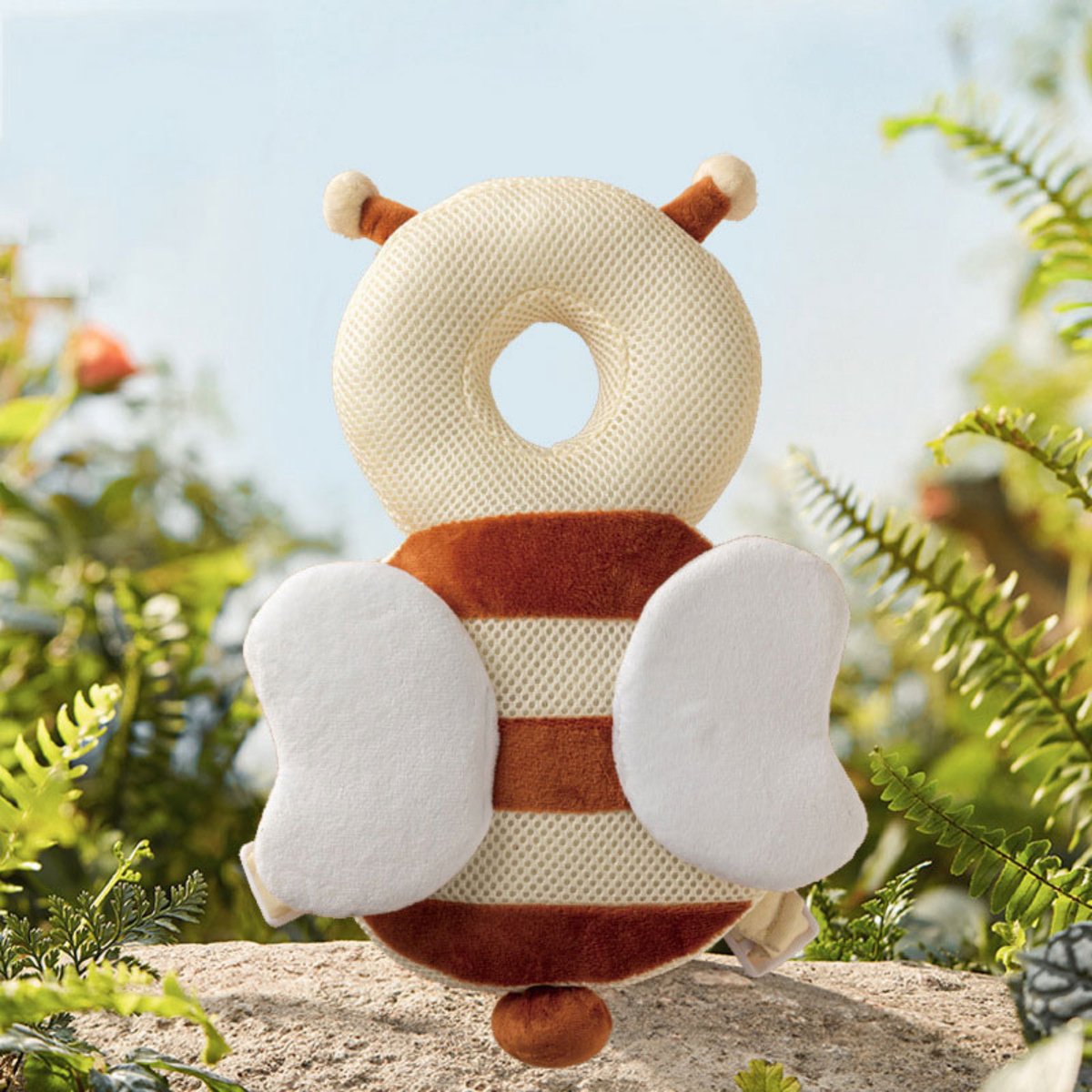 Protège-Tête Bébé Motif Abeille - Anti-chocs, Bretelles Réglables, Pour Apprentissage De La Marche - Dès 1 An - 10