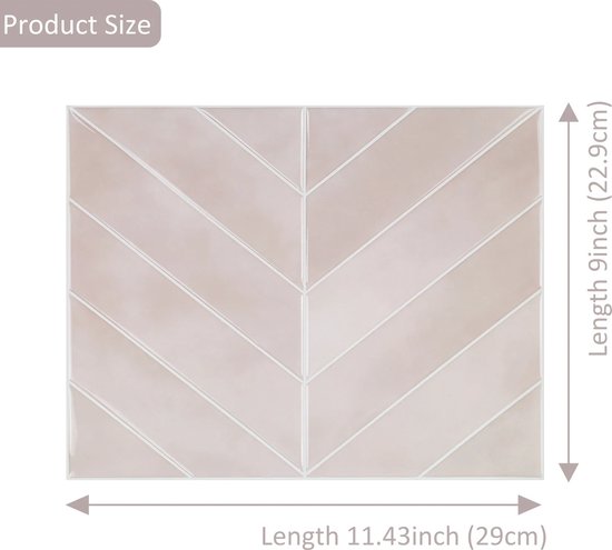 Dikkere 3D plaktegels zelfklevende keuken badkamer, 3D tegelstickers vinyl wandtegels zelfklevende achterwand, 10 stuks - België