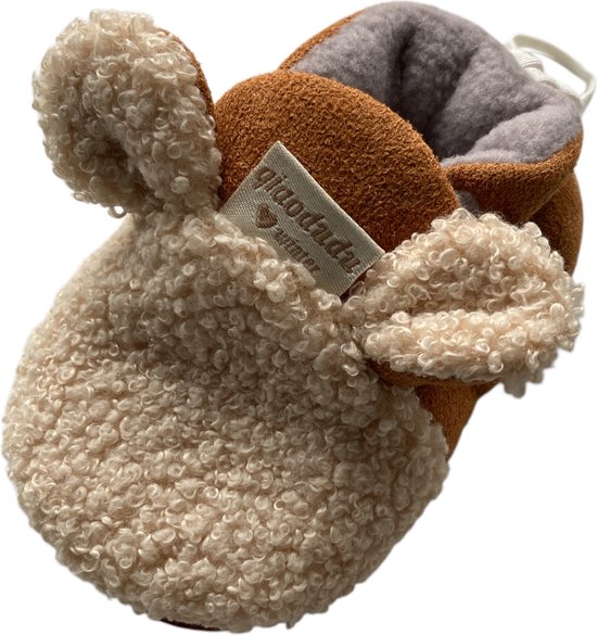 Babyslofjes met rubberen zool van Baby-Slofje warme slofjes voor