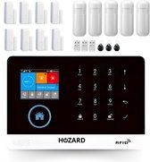 Bol.com Hozard® Alarmsysteem | Met Sirene | Smart Home Beveiligingssysteem | | Wifi Alarm & 4G| LCD Scherm | Incl RFID Tags | De... aanbieding