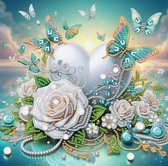 5D Diamond Painting Vlinder In De Sneeuw - Diamond Paint Hobby