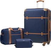 Bol.com COOLIFE Koffer trolley koffer reiskoffer ABS hard shell trolley 4 wielen TSA-slot grote capaciteit de koffer bevat 1 rei... aanbieding