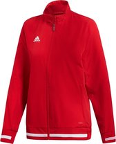 Adidas T19 Dames Presentatiejack - Jassen  - rood - S