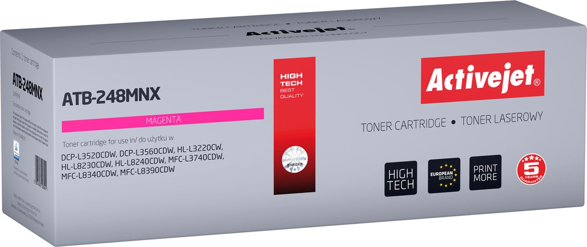 Activejet ATB-248MNX tonercartridge 1 stuk(s) Compatibel Violet