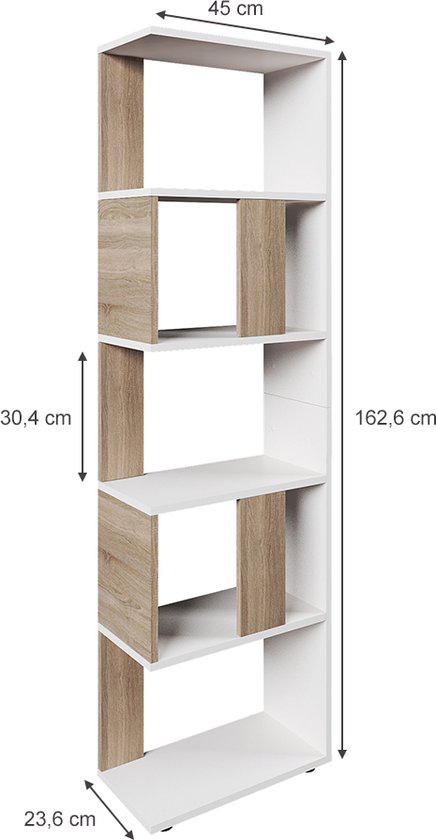 Vicco Room divider Levio, Sonoma, 70 x 192 cm