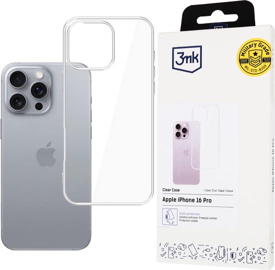 Coque de téléphone Apple iPhone 16 Pro - 3mk Clear Case