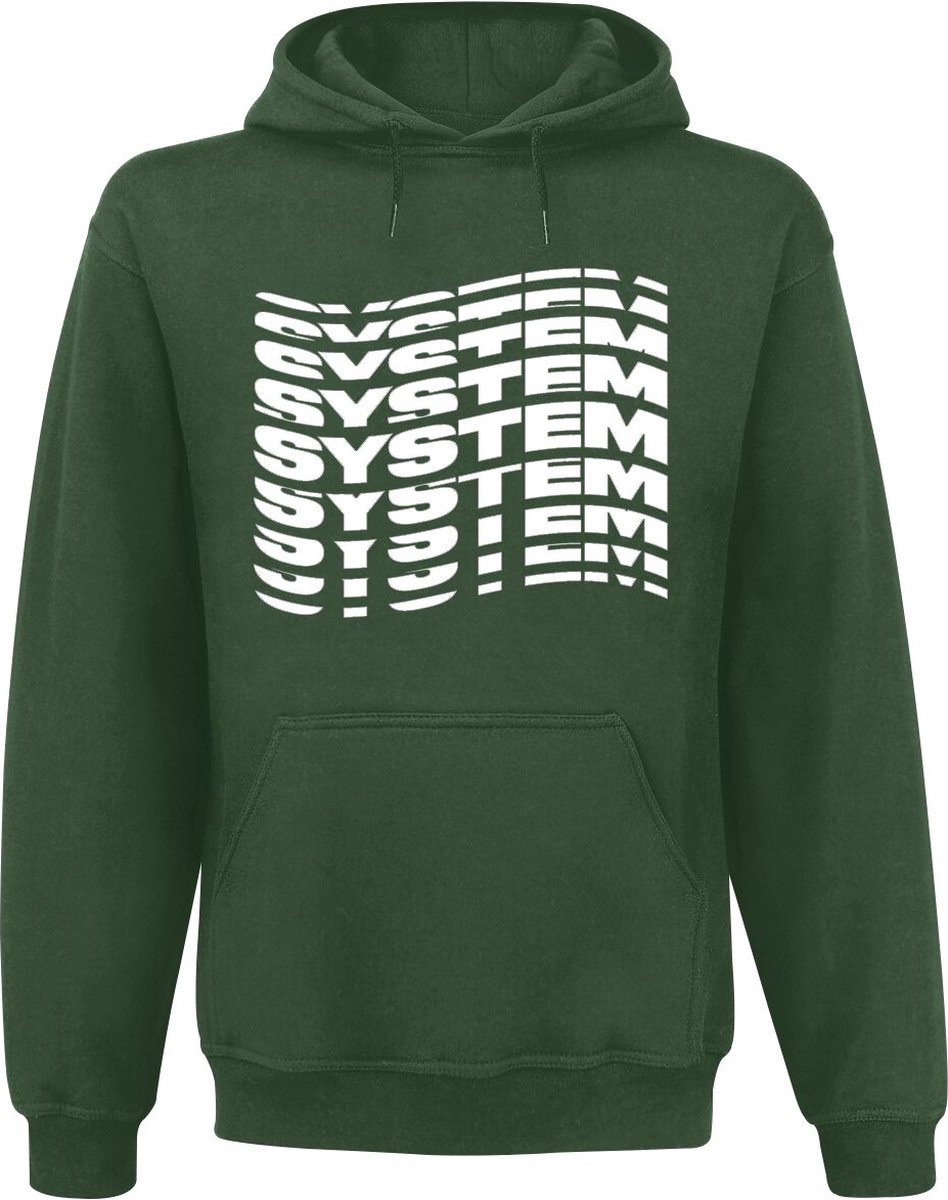 System Of A Down System Wave Heren Trui met capuchon - groen - M