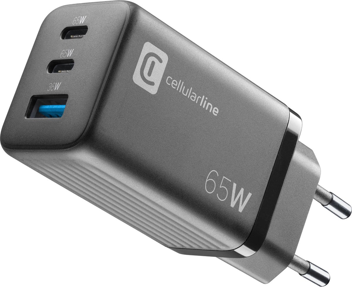 Cellularline 8018080444722 Laptop, Universeel Zwart AC Snel opladen Binnen