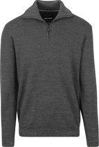 Casa Moda Half Zip Pullover Donkergroen - Maat XXL - Heren - Pullovers