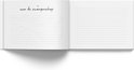 Open boek met aan de linkerpagina de tekst 'over de zwangerschap'.