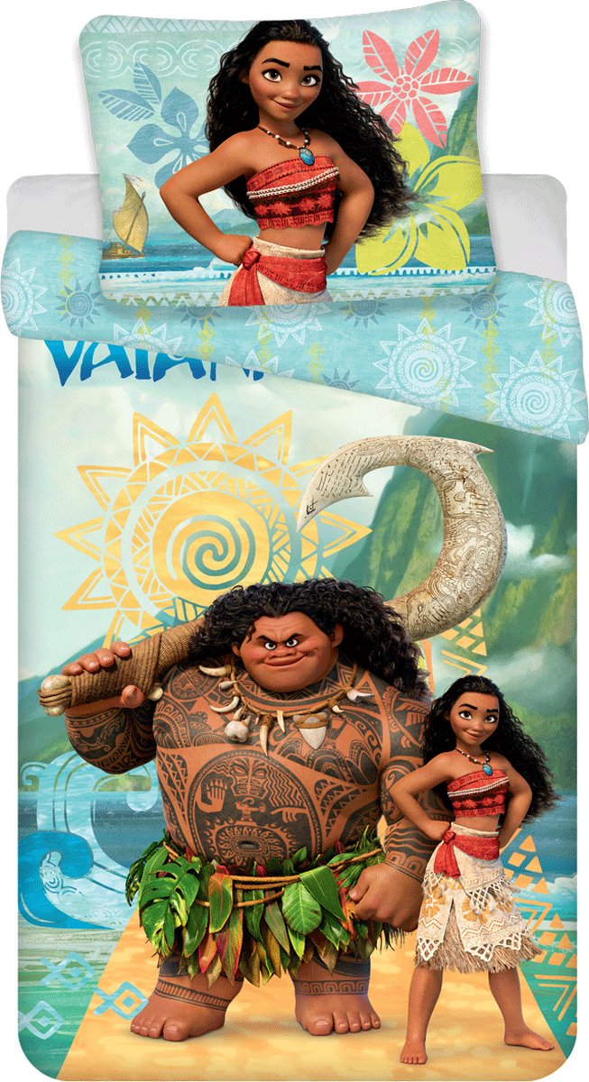 Disney Vaiana Dekbedovertrek -140 x 200 cm - katoen