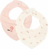 Little Dutch Fairy Garden Fairy Blossom - Multipack - lot de bavoirs bandana hydrophiles - 22 x 19 cm