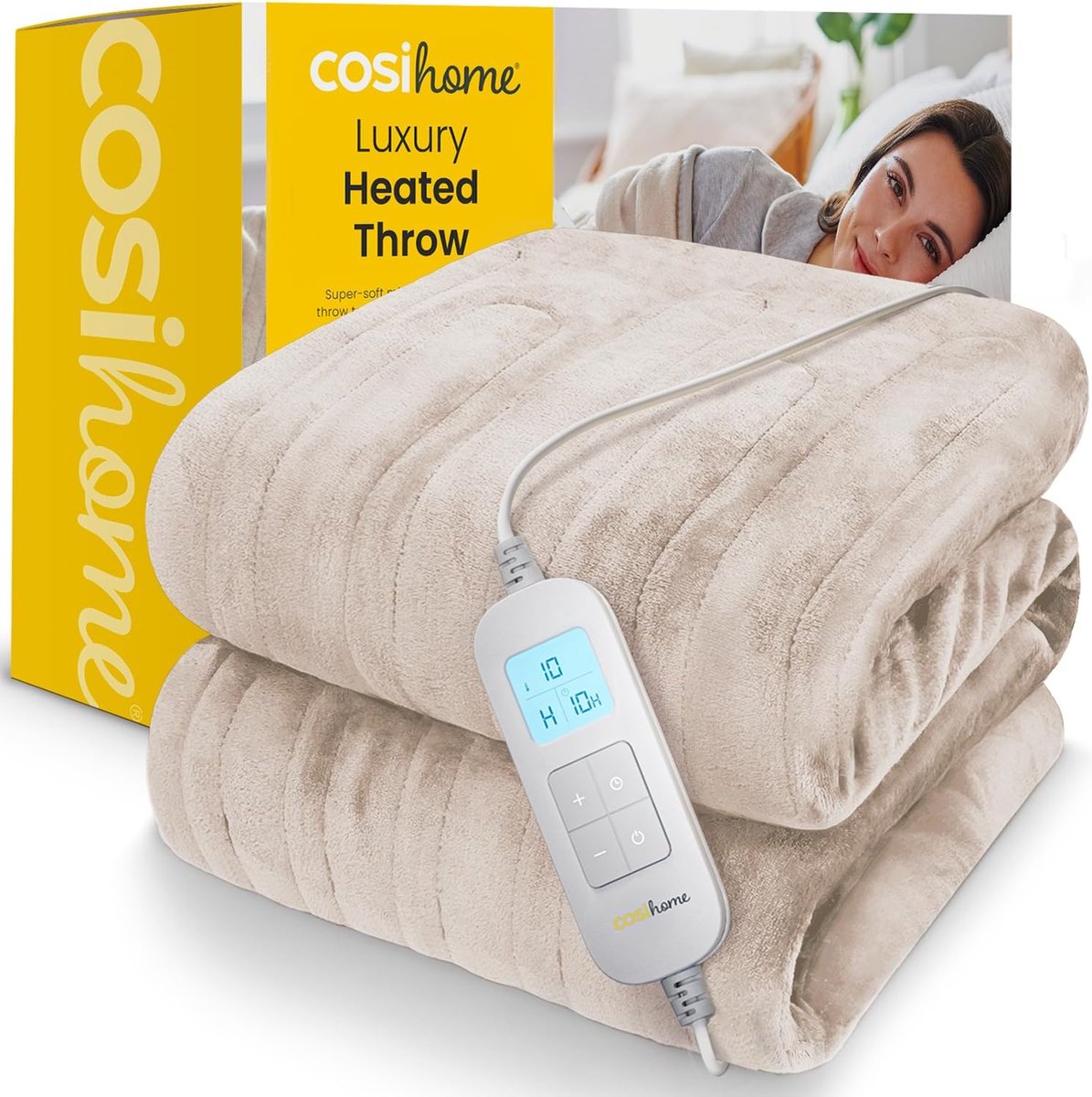 Cosi Home - Elektrische Deken - Luxe Zachte Fleece - 180 x