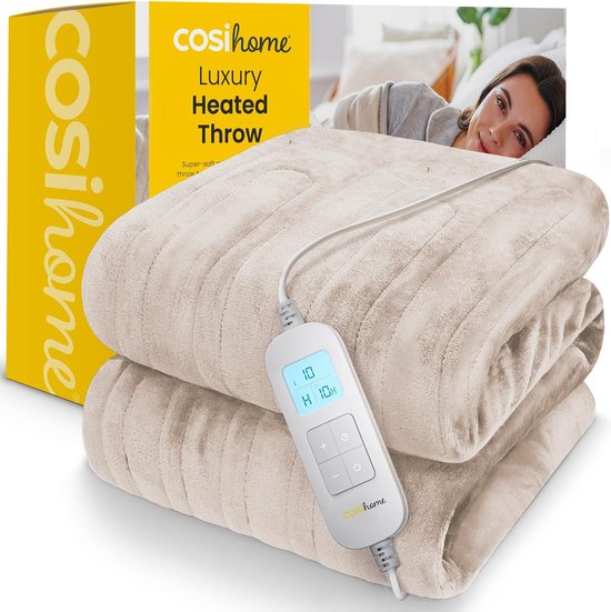 Cosi Home - Elektrische Deken - Luxe Zachte Fleece - 180 x - Cosi - €48,99