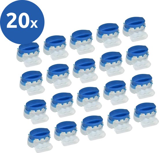 Connecteur Gel - 20 pièces - Connecteur de câble - pour Gardena Husqvarna et tous les robots tondeuses - Fil périphérique - Connecteur de fil pour robot tondeuse à gazon