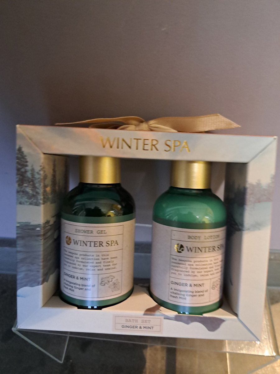 Goedkoopste geschenk set mannen verjaardag - vader dag - leuk kado - geschenk - kerst pakje - verzorging - winter spa - ginger en munt