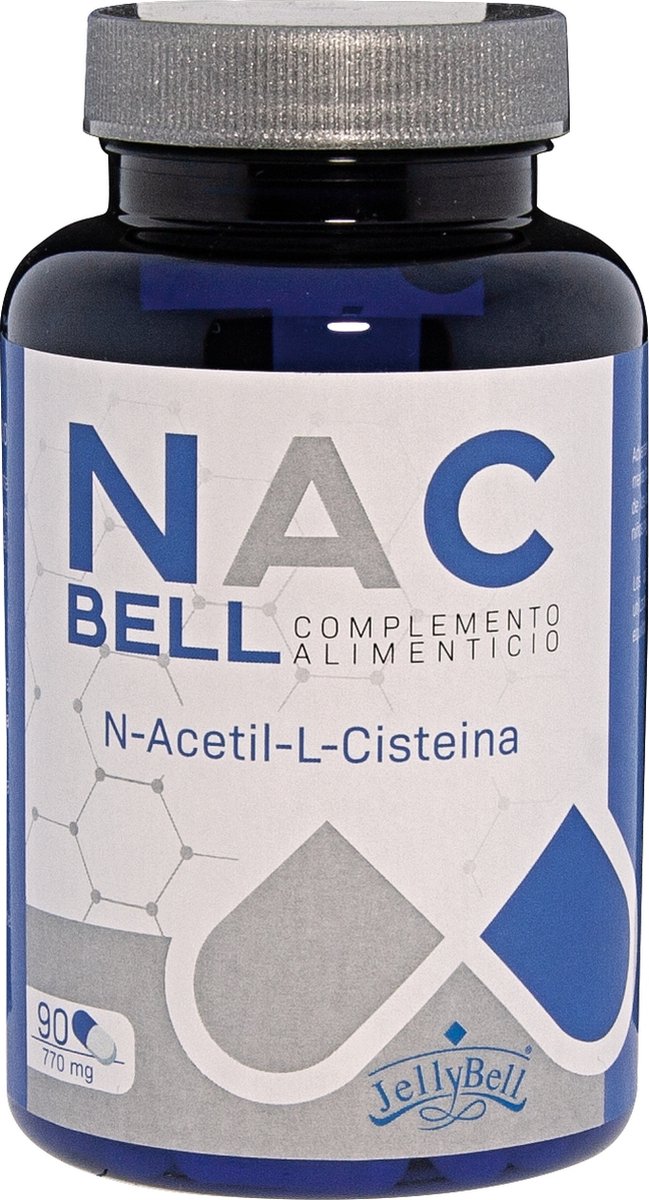 Goedkoopste Nacbell N-acetyl-L-cysteïne 90 capsules - 770mg | Jellybell