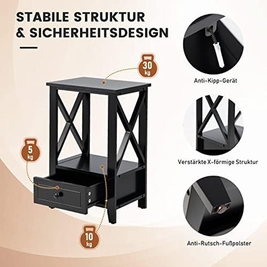 Oresteluchetta Salontafel/nachtkastje, 50 x 40 x 40 cm (h x b x d) Kast Oresteluchetta Salontafel/nachtkastje, 50 x 40 x 40 cm (h x b x d) Kast
