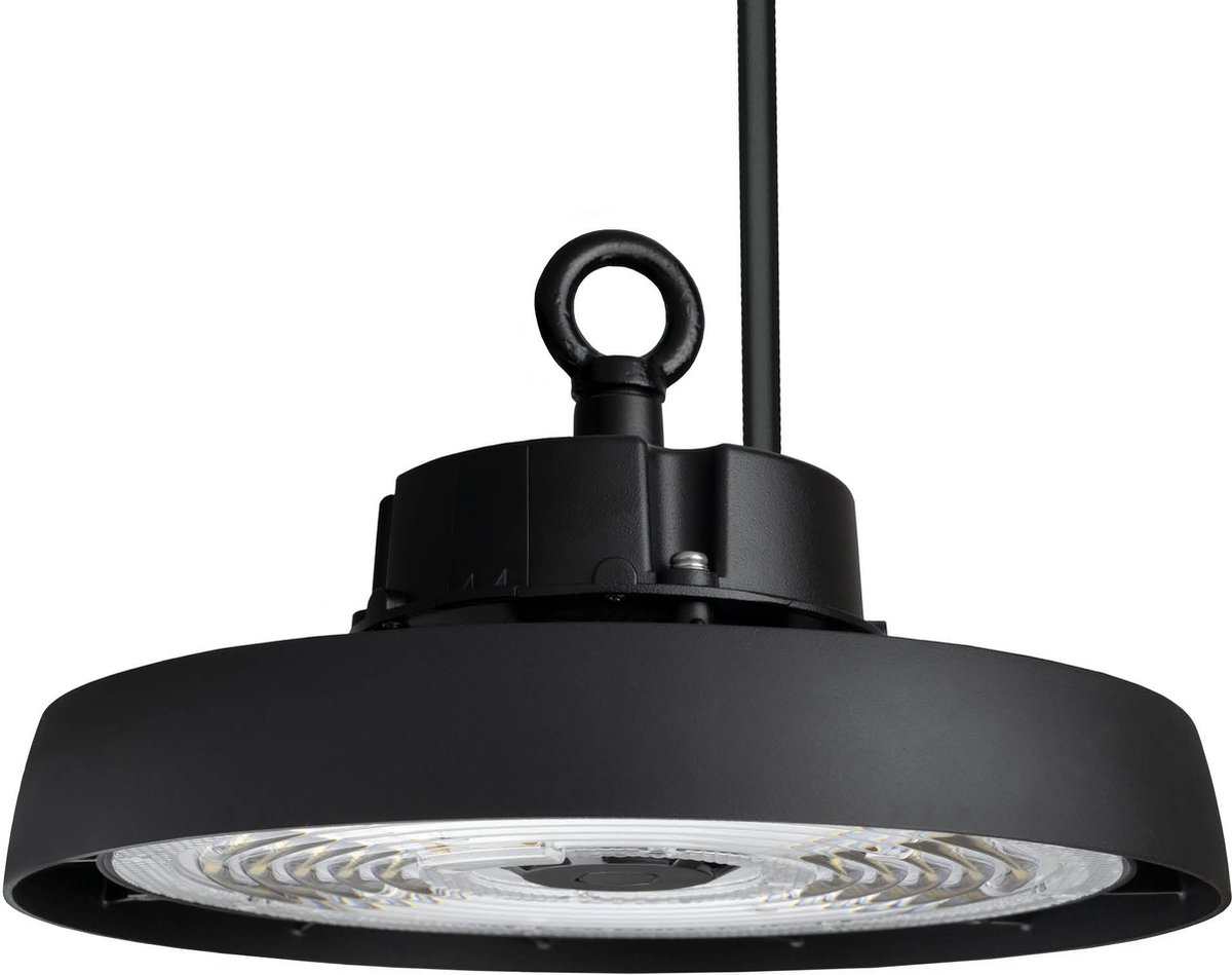 Ledvion - LED High bay, IP65, 100W, 192 lm/W, Driver, 4000K, Dimbaar, UFO lamp voor, werkplaatsverlichting, halverlichting, plafondlamp werkplaats