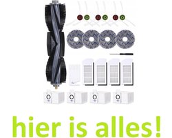 GROOT KIT met onderdelen compatibel met Ecovacs Deebot X1 Omni Pro - mop dweilen filters borstels zakken - Hoogwaardige vervanging voor: X1 - X1 OMNI - X1 TURBO - X1e OMNI - 21 onderdelen - hier is alles!