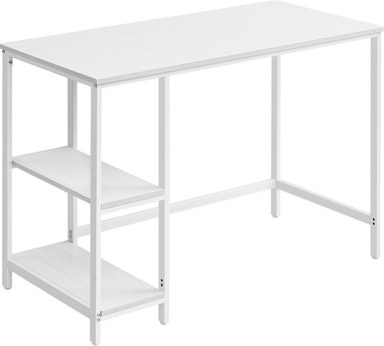 Esdoorn Wit Bureau Spaanplaat Studietafel Stalen Frame Ruim 50 esdoorn-wit-bureau-spaanplaat-studietafel-stalen-frame-ruim-50